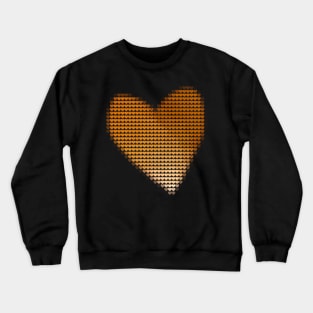 Gold Valentines Day Heart Filled with Hearts Crewneck Sweatshirt